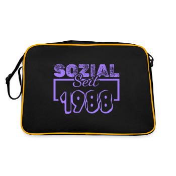 Travailleur social 1988 - Sac Retro - noir/or - Dos