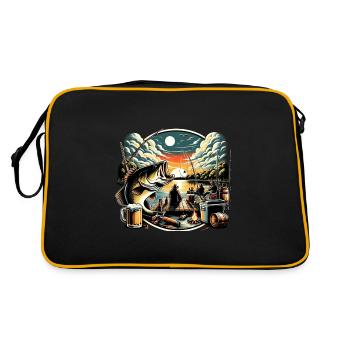 Poisson bar - Sac Retro - noir/or - Dos