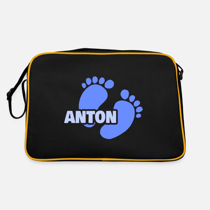 Geburt Anton Retro Tasche