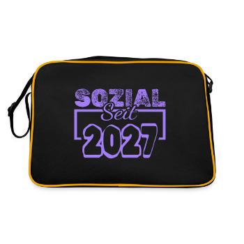 Social 2027 - Retro Bag - black/gold - Back