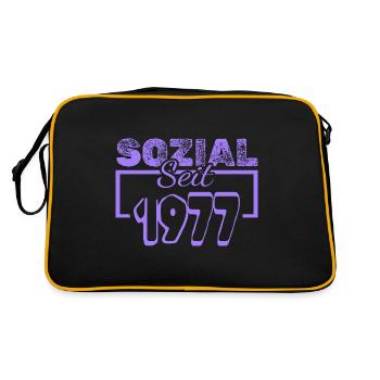Travailleur social 1977 - Sac Retro - noir/or - Dos