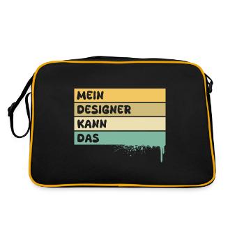 Métier Designer - Sac Retro - noir/or - Dos