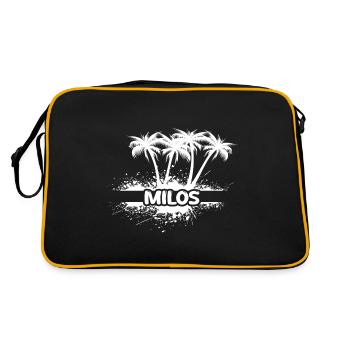 Milos en tant que parti - Sac Retro - noir/or - Dos