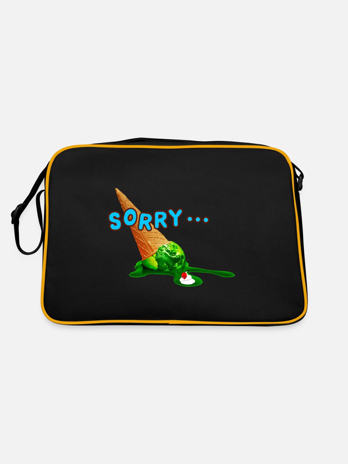 Désolé vous! - Sac Retro - noir/or - Dos