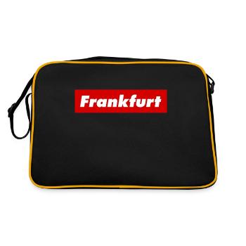 Logo de la boîte rouge de Francfort sur le Main Oder Frankfurter - Sac Retro - noir/or - Dos
