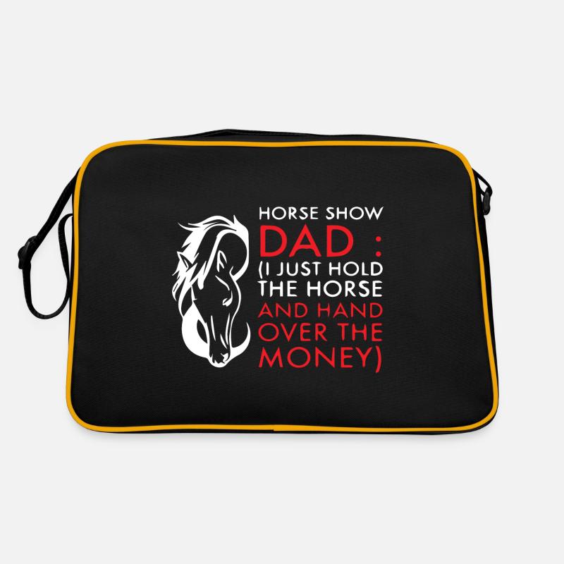 Funny Horse Lovers For Dads Retro Tasche
