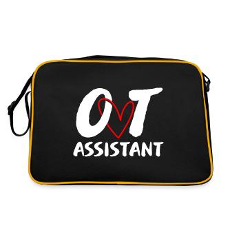 Occupational therapy occupational therapist therapy therapist - Retro Bag - black/gold - Back