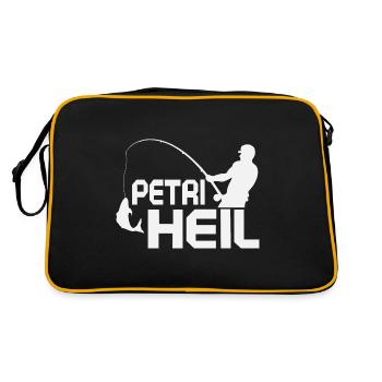 Fishing Fishing Fishing Fishing Fishing Fishing Angel Gift - Retro Bag - black/gold - Back