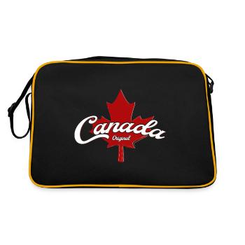 Canada Original curved written - Retro Bag - black/gold - Back