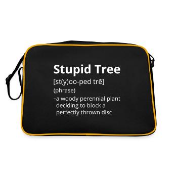 Stupid Tree Definition Description - Sac Retro - noir/or - Dos
