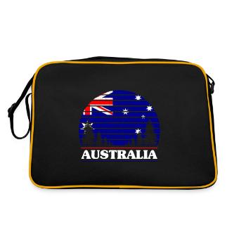 Australie - Sac Retro - noir/or - Dos