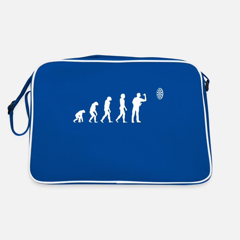 Dart Evolution Dartspieler Retro Tasche