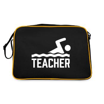 SWIMMING INSTRUCTOR Swimming Swimming Coach Swimming Course - Retro Bag - black/gold - Back