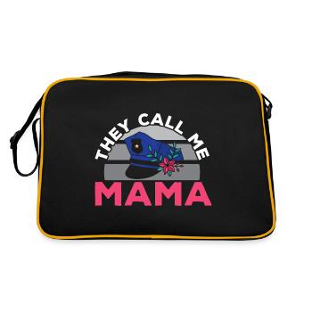 Ils m’appellent Maman Policier Application de la Loi - Sac Retro - noir/or - Dos