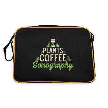 Plantes Kaffeonography Café -Commerçant Gesch - Sac Retro - noir/or - Dos