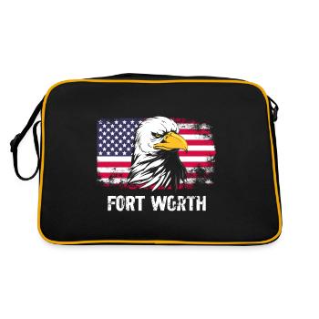 Fort Worth - Retro Bag - black/gold - Back