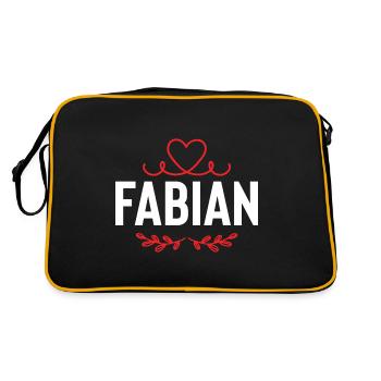 Fabien - Sac Retro - noir/or - Dos
