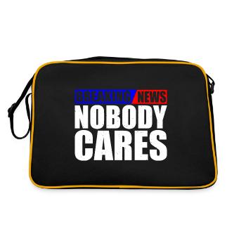 Breaking News, Nobody Cares 22 - Retro Tasche - Schwarz/Gold - Hinten