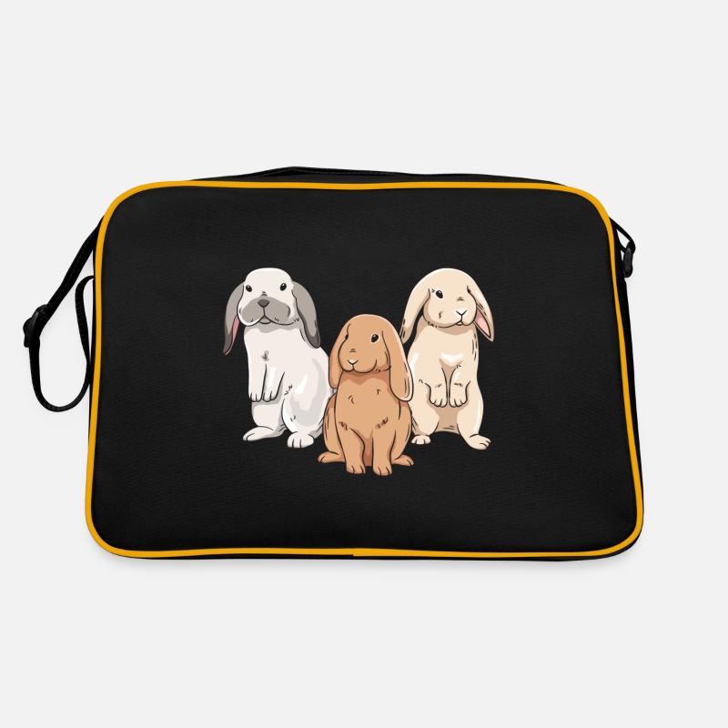 Cute rabbit design for bunny owners Retro Bag