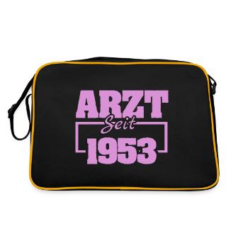 1953 - Retro Tasche - Schwarz/Gold - Hinten