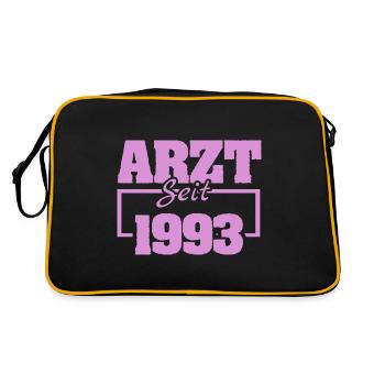 1993 - Retro Tasche - Schwarz/Gold - Hinten