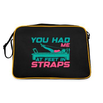 You Had Me At Feet In Straps 22 - Retro Bag - black/gold - Back