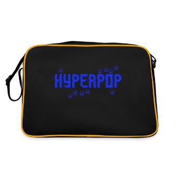 Retro 90s Hyperpop Aesthetic Music - Retro Bag - black/gold - Back