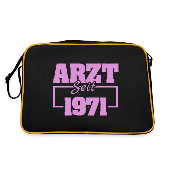 Chirurg 1971 - Retro Tasche - Schwarz/Gold - Hinten