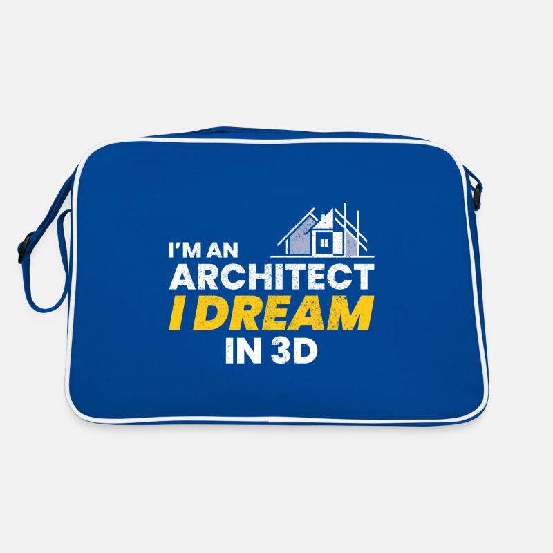 Architecte 3D Rêve Construction Architecture Drôle Sac Retro