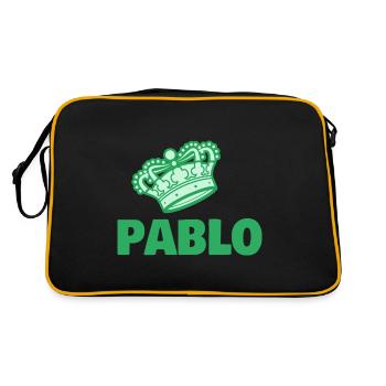 Pablo comme prénom - Sac Retro - noir/or - Dos