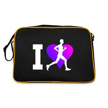 Fitness Running Jogging Joggen Cross Country Runni - Sac Retro - noir/or - Dos