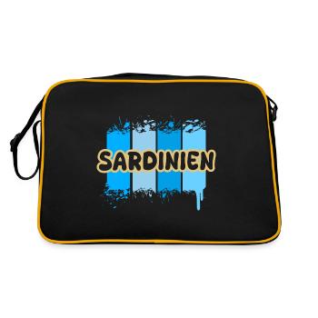 Sardaigne comme Sardaigne - Sac Retro - noir/or - Dos