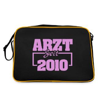 2010 - Retro Tasche - Schwarz/Gold - Hinten