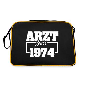19 - Retro Tasche - Schwarz/Gold - Hinten