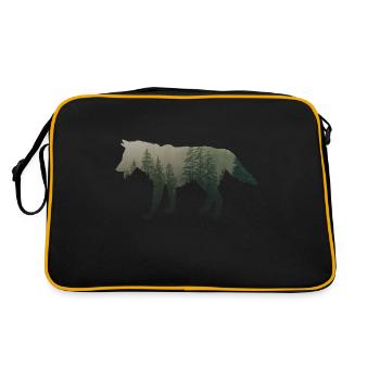 ice Wolf - Retro Bag - black/gold - Back