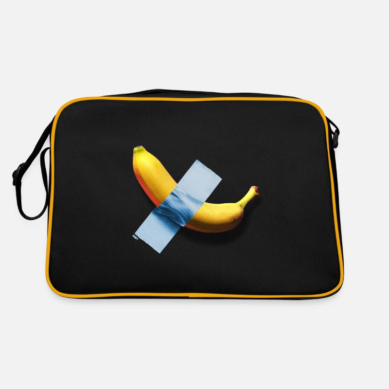 Banane - Retro Tasche - Schwarz/Gold