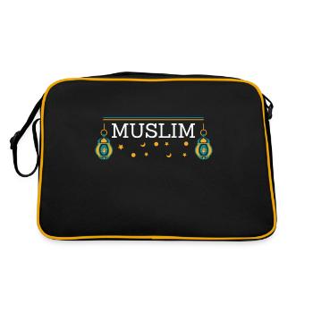 Musulman Vintage Musulman Musulman Rétro - Sac Retro - noir/or - Dos