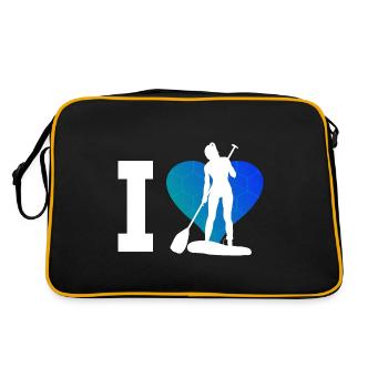Standup Paddle Sup Standup Paddle Femmes - Sac Retro - noir/or - Dos