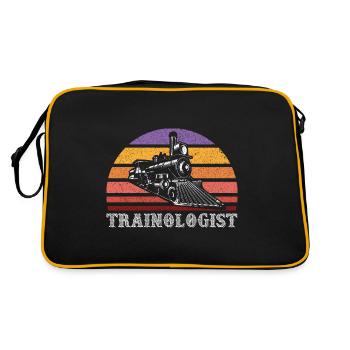 Locomotive de conducteur de train - Sac Retro - noir/or - Dos