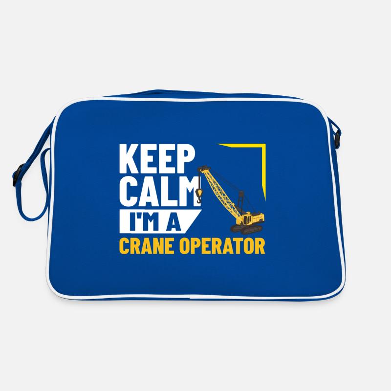 Crane Operator Construction Worker Crane Tower Training Retro Bag