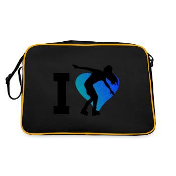 Rollerskaten Rollers Patinage à roulettes féminin - Sac Retro - noir/or - Dos