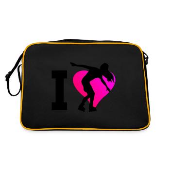 Roller Skating Roller Skates Roller Skating Rollerskat - Retro Bag - black/gold - Back