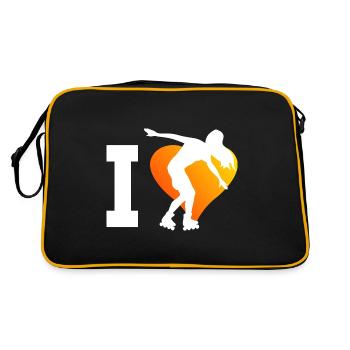 Roller Skate Roller Patins à roulettes Hommes - Sac Retro - noir/or - Dos
