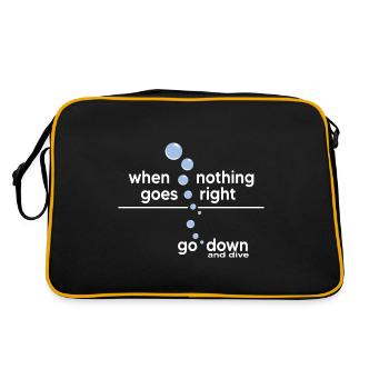 apnéediving apnée apnée plongeurs snorkeling - Sac Retro - noir/or - Dos