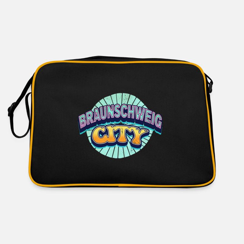 Braunschweig Germany Font Pop Art Comic Retro Bag