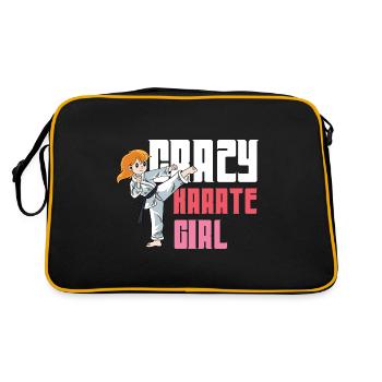 Crazy Karate Girl Étudiant en arts martiaux Gesche - Sac Retro - noir/or - Dos
