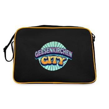 Gelsenkirchen Allemagne Police Pop Art Comic - Sac Retro - noir/or - Dos