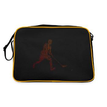 Salibandy Hockey Men's Floorball Innebandy - Retro Bag - black/gold - Back