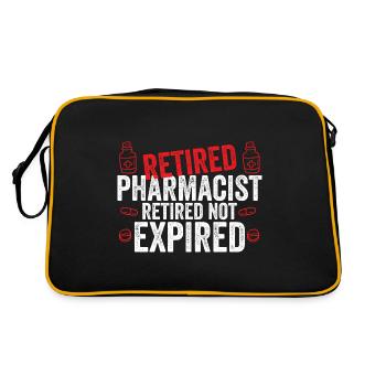 Pharmacien retraité Retraité Non expiré - Sac Retro - noir/or - Dos