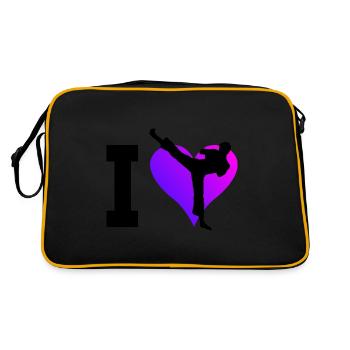 Kickboxing Boxe Hommes Boxe Femmes Kickboxer - Sac Retro - noir/or - Dos